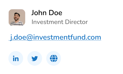 Investor contact example